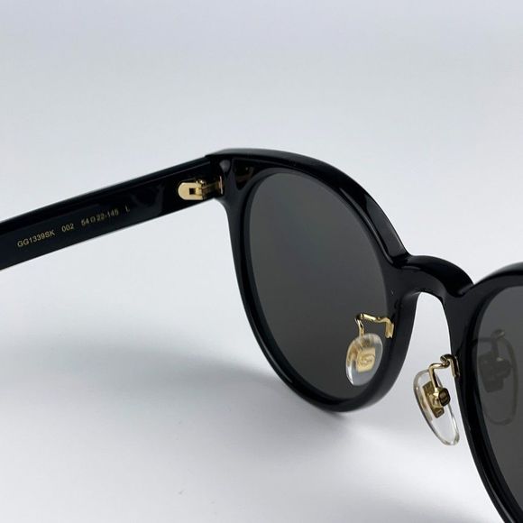 ?Gucci GG1339SK 002 Sunglasses Black Grey Polarized Oval Women main image 8